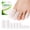 Clear, variant on Welnove Toe Caps & Protectors - 10 Pack Silicone Toe Sleeves & Cushions for Corns & Calluses, Medium, Beige