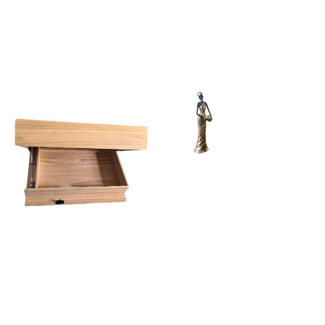 Estante flotante de pared con cajón y compartimento, fácil instalación, para decoración del hogar, dormitorio, apartamento, oficina, estatua de mujer