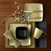 Hometrends Rave Square 5.75" Bowl, Taupe