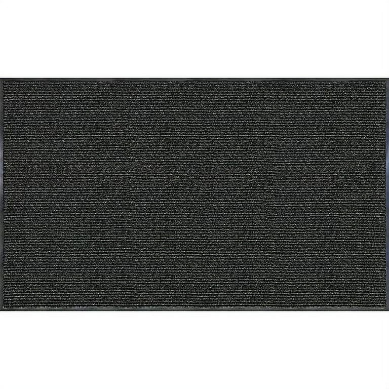 Realspace Tough Rib Heavy Duty Vinyl Floor Mat 3 x 5 Charcoal Walmart