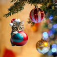 thumbnail image 1 of Colgante de mochila con forma de gatito creativo navideño para coche, regalo de decoración navideña para el hogar, 1 of 6
