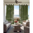 thumbnail image 4 of Sage Green Trees Blackout Curtains, Light Blocking Print Window Curtains, Forest Art Decor Spring Summer Nature Leaf Thermal Insulated Window Drapes for Living Room 2 Panels, 104"W x 52"L, 4 of 9
