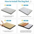 thumbnail image 6 of Extra Large 2-in-1 Pet Bed with Removable Waterproof Washable Warm and Cool Covers, Gray, 6 of 7