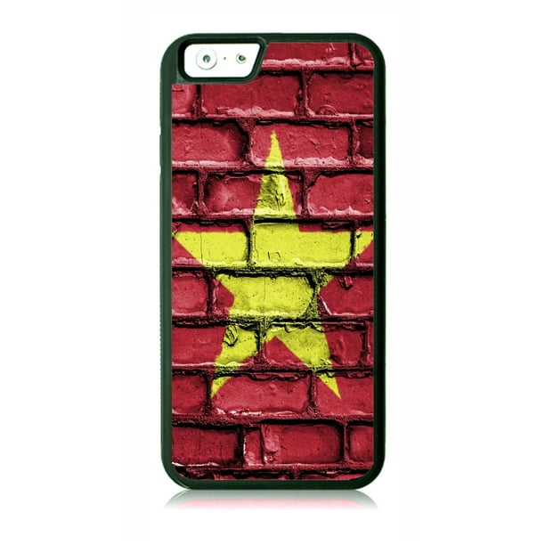 Flag Vietnam Vietnamese Brick Wall Print Flag Black Rubber Case For The Apple Iphone 6 Plus Iphone 6s Plus Apple Iphone 6 Plus Accessories Iphone 6s Plus Accessories Walmart Com