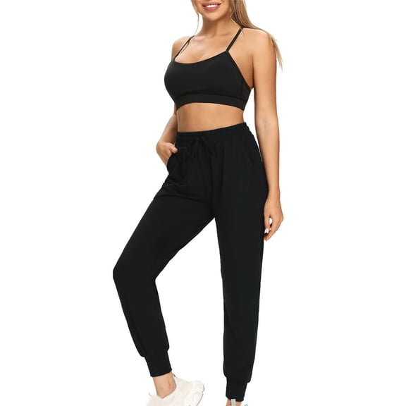 Baqcunre Ladies Plus Size Short Sleeved Round Neck T Shirt In 2023,Size S-4XL,Joggers for Women,Womens Sweatpants,Women's Pants,Womens Joggers with Pockets,Womens Clothes,Black