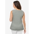 thumbnail image 2 of Jessica London Women's Plus Size Stretch Cotton Square Neck Tank, 2 of 4