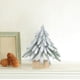 thumbnail image 4 of Mini árbol de Navidad de pino blanco con base de madera de 19-29 cm | Decoración navideña de mesa | Pequeño árbol de Navidad artificial para escritorio, repisa, centro de mesa, decoración de, 4 of 6