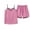 Hot Pink, variant on Jamicy Women Sleepwear Pajamas Set Mother's Daygifts Women's Home Clothing Pajamas Women's Soft Sleepwear Set Silk Cami Tops with Shorts Set Nightwear