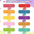 thumbnail image 3 of 400 Pcs Kids Bandages Bulk Waterproof Breathable Adhesive Bandages Neon Colorful Flexible Bands Assorted Colors Flexible Protection Wound Care Scrapes and Slight Cut, 3 of 6