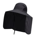 thumbnail image 1 of Sombrero de pescador informal con protección solar para playa, camping, escalada, deportes, mujeres y hombres. Negro, 1 of 9