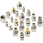 Onelinkmore 20 Type UHF to SMA/BNC/MCX/FME/F/TNC/Mini UHF RF Coaxial Adapter Male/Female Coax UHF Radios Adapter Connector Kit (20pcs)