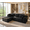 105"L-Black, variant on Adjustable Backrest Convertible Sofa Bed, 3-in-1 Linen Reclining Sleeper Chair, Multifunctional Couch for Living Room Bedroom Small Space, Dark Grey