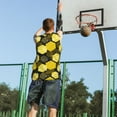 thumbnail image 5 of Naloa Geometric Pattern with Bee Basketball Jersey Reversible Men's Mesh Athletic Sports Shirts Training Practice S-4XLLarge, 5 of 6