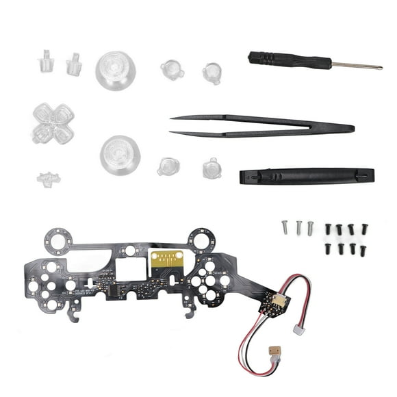 Kit de Boutons LED D Pad, Boutons Faciaux D Pad Lumineux 19 Modes Pratique Facile à Utiliser pour PS5