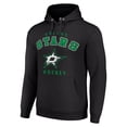 thumbnail image 2 of Men's Starter Black Dallas Stars  Logo Pullover Hoodie, 2 of 3