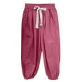 thumbnail image 2 of HAOTAGS Sport Jogger Pants fro Teen Girls, Casual Outdoor Sport Pants for Kids Hot Pink 10-11Years, 2 of 4
