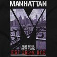 thumbnail image 2 of Urban Manhattan East River New York Men's Graphic T Shirt Tees Brisco Brands S, 2 of 6