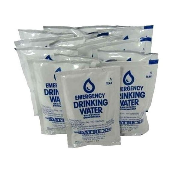 Datrex 125-ml Emergency Disaster or Survival Water Pouch (Pack of 64)