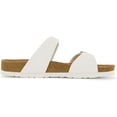 thumbnail image 4 of Women's Cushionaire Liam Cork footbed Sandal with +Comfort, White 7.5, 4 of 5