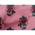 thumbnail image 4 of oneOone Cotton Poplin Fabric Leaves & Floral Block Printed Craft Fabric BTY 56 Inch Wide, 4 of 4