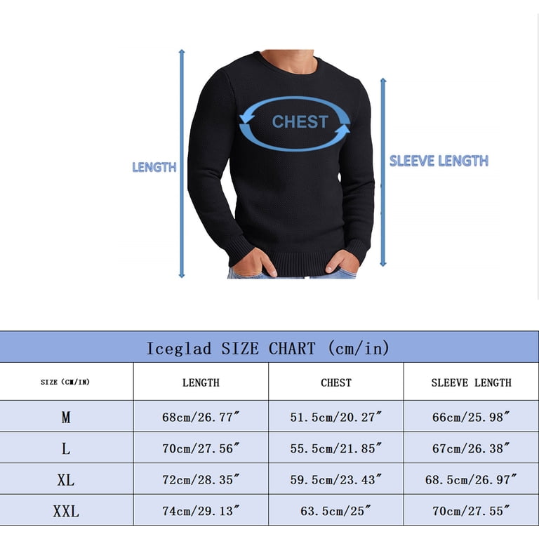 Iceglad Men's Classic Crewneck Pullover Sweater photo 4