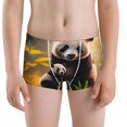 thumbnail image 5 of Yiaed Forest Panda Print Boys' Boxer Briefs Cotton Casual Stretch Comfort Boys Boxers - Kids Boxer Briefs Underwear for Boys (6-18)-XX-Small, 5 of 5