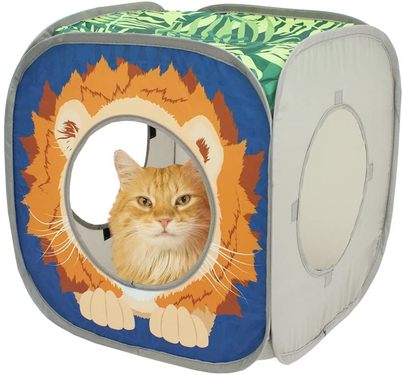Cat Bed Kitty City Jungle Cat Cube Combo Tunnel Collapsible Cat Cube Cat Toys 