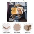 thumbnail image 3 of Funny Golden Retriever on Toilet Reading Magazine Wall Art Wooden Sign Vintage Pictures for Bedroom Bathroom Kitchen Wall Decorations Bar Interior Decor 12"x12" Wooden Hanging Signs, 3 of 8