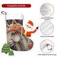 thumbnail image 5 of Salouo Vintage Floral White Horse Print Christmas Stockings,Large Xmas Stocking Set of 1 Holiday and Farmhouse Stocking for Christmas Holiday Party Decoration(17.7*11 Inch), 5 of 7