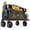 Gray, variant on Timber Ridge 47" L Collapsible Wagon with Tailgate & Brake, 300 lbs Heavy Duty Beach Wagon with All-Terrain Big Wheels, 250L Foldable Utility Cart for Sand Camping Sports Shopping, Green
