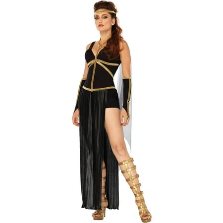 Leg Avenue Womens 3 PC Sexy Divine Dark Goddess Costume