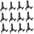 thumbnail image 1 of 3" Black 12pcs/set Plastic Easels Plate Display Stands Picture Frame Stand Holder, 1 of 5