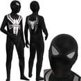 thumbnail image 2 of Moonsky| Black Spider Man Costume for Boys Adult Halloween Fancy Dress Party Spiderhero Man Cosplay Costumes#Black 130, 2 of 3