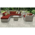 thumbnail image 2 of Ensemble de Meubles de Patio en Osier d'Extérieur 8 Pcs en Terracotta, 2 of 2