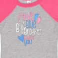 thumbnail image 4 of Inktastic Pink or Blue, Big Brother Loves You Footprints and Heart Boys Baby Bodysuit, 4 of 5