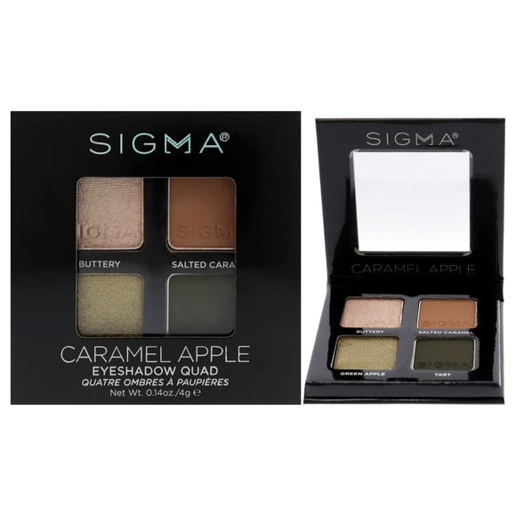 Cuádruple de sombras de ojos - Caramel Apple de SIGMA para mujeres - Sombra de ojos de 0,14 oz