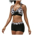 thumbnail image 1 of Womens Summer Sexy High Waist Comfortable Solid Temperament Split Swimwear, 1 of 4