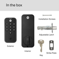 thumbnail image 5 of Yale Code Keypad Deadbolt Black Suede Key-Free Entry, Wi-Fi Not Supported, YED210-NR-Bsp, 5 of 7
