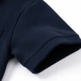 thumbnail image 6 of IWRICH Men's Corduroy Short Sleeve Polo Shirts Button up Solid Color T Shirts Summer Casual Stylish Textured Tops with Pocket Navy XL, 6 of 8