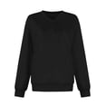 thumbnail image 5 of Sweatshirts for Women Crewneck Long Sleeve Oversized Pullover Tops Casual Fall Outfits Solid Loose Sweatshirt Blouse, 5 of 7