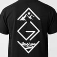 thumbnail image 2 of God Is Greater Than The Highs And Lows 2-Sided Faith T-Shirt, Christian Cross Mountain Wave Graphic Unisex Cotton Tee, 2 of 9