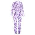 thumbnail image 5 of Trendy Two Piece Outfits for Women Sweatsuits Breast Cancer Awareness Series Clothes Long Sleeve Top Sweatpant Sets (3XL, Purple 01), 5 of 5