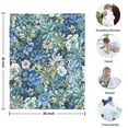 thumbnail image 4 of Pioneer Flower Floral Print Pattern Blanket,Comfortable Soft Flannel Throw Blanket,All Season,Warm Lightweight Blankets for Sofa Bed Couch Living Room Chair,30"x40", 4 of 4