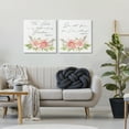 thumbnail image 2 of Stupell Industries Uplifting Faith Proverbs with Blooms Spiritual Painting Wrapped Canvas Canvas Art Print Wall Art, 24 x 24, Set of 2, 2 of 7