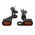 thumbnail image 1 of jinwen 2 Pcs Indicateur de Direction Universel pour Moto LED Clignotant Noir Orange, 1 of 6