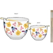Disney: Winnie the Pooh - Character Faces Ceramic Ramen Bowl W/Chopsticks