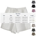 thumbnail image 3 of ClodeEU Women's Elastic Waist Shorts,Lightweight Casual Solid Loungewear Shorts with Pockets Khaki,Women's Plus L, 3 of 5