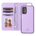 thumbnail image 5 of for Samsung Galaxy A13 4G Phone Case Wallet & Cash Slot,Flip Kickstand Cover [2 in 1 Detachable Credit Card Holders] Premium PU Leather Purse Wrist Strap Case for Samsung Galaxy A13 4G,Purple, 5 of 10