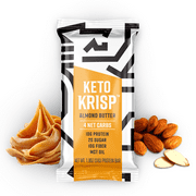 Keto Krisp, Keto Bar, Keto Friendly, Gluten Free, Low in Carbs and Sugar, Almond Butter (Pack of 12 )