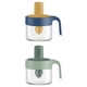 thumbnail image 1 of Tarro de especias de cocina,juego de tarros de botellas de especias de cocina de acero inoxidable,tarro salero y pimentero barbacoa al aire libre 10 onzas,salero pimenteros azúcar pice, 1 of 9